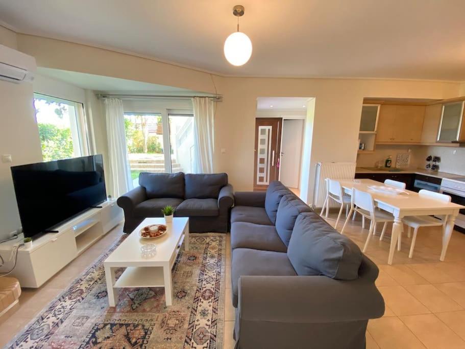 Cozy 2 Room Apartment With Garden Near Athens Air-Port 아르테미다 외부 사진